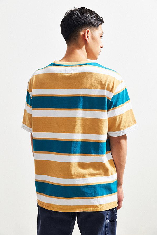 guess peer striped tee