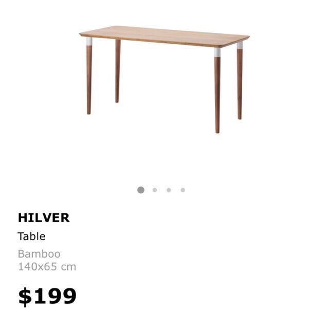 IKEA Hoover bamboo Table, Furniture & Home Living, Furniture, Tables