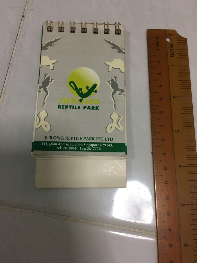 Jurong reptile park 1998 mini calendar Everything Else on Carousell