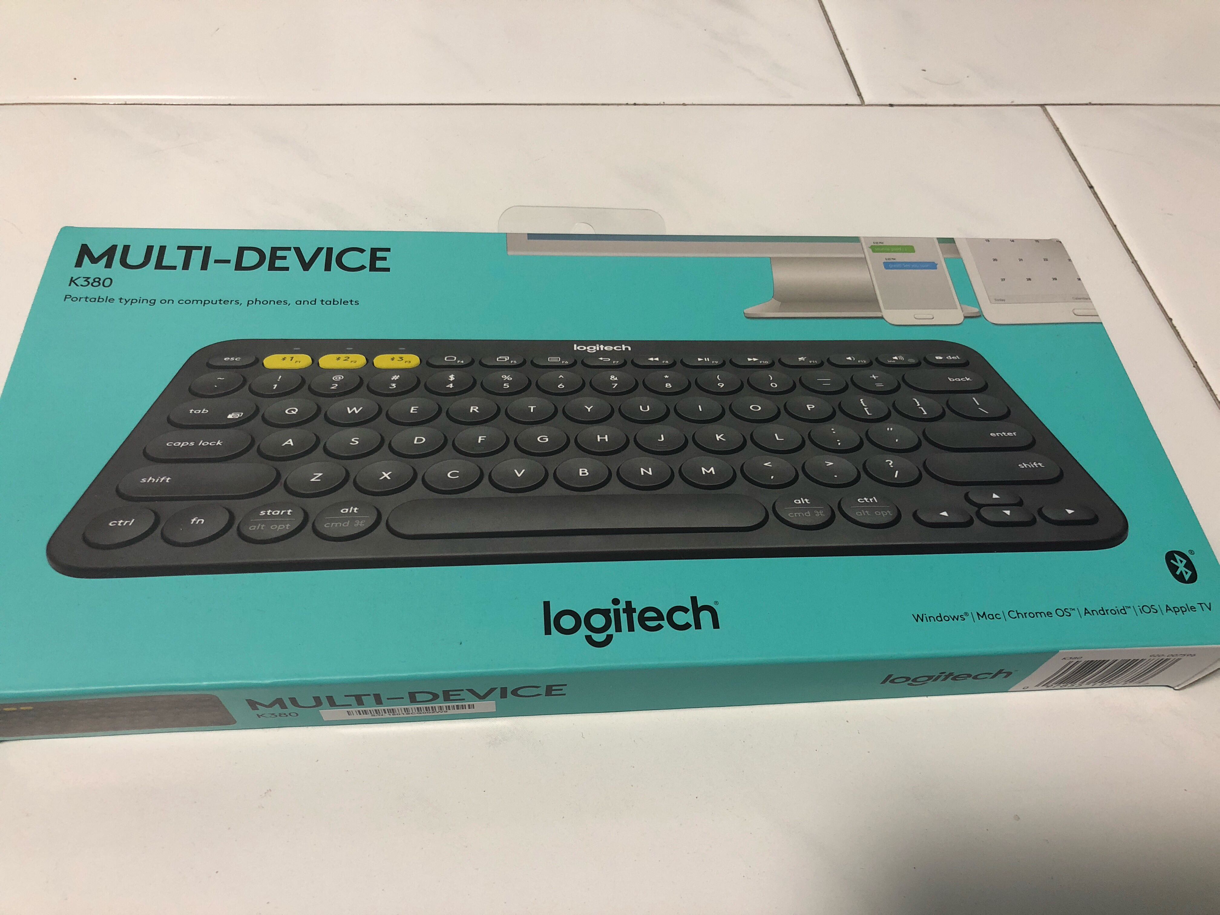 Logitech portable keyboard K380, Computers & Tech, Parts & Accessories