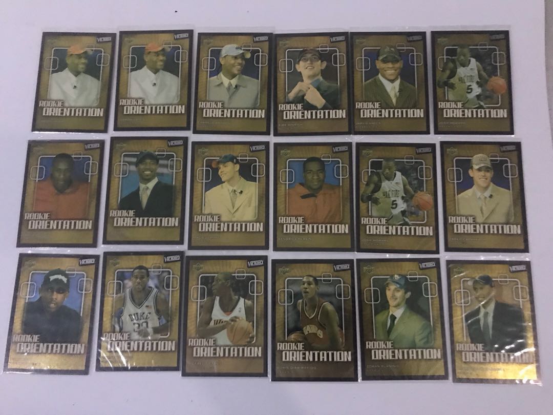 NBA cards from 2003 Draft LeBron Melo Bosh