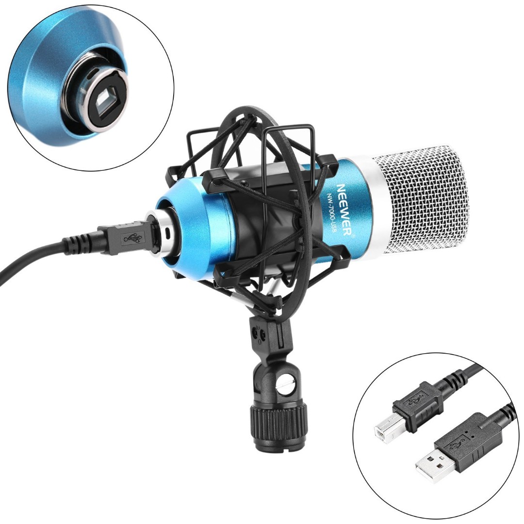 Neewer Nw Usb Professional Studio Condenser Microphone And Nw Adjustable Suspension