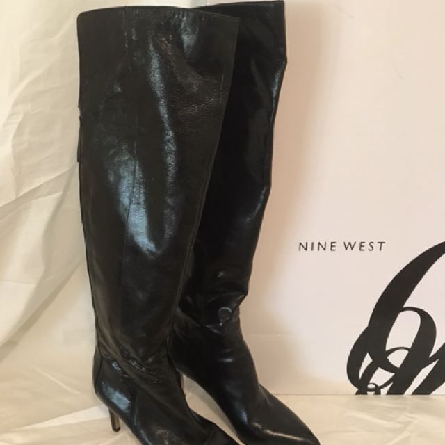 nine west over knee boots