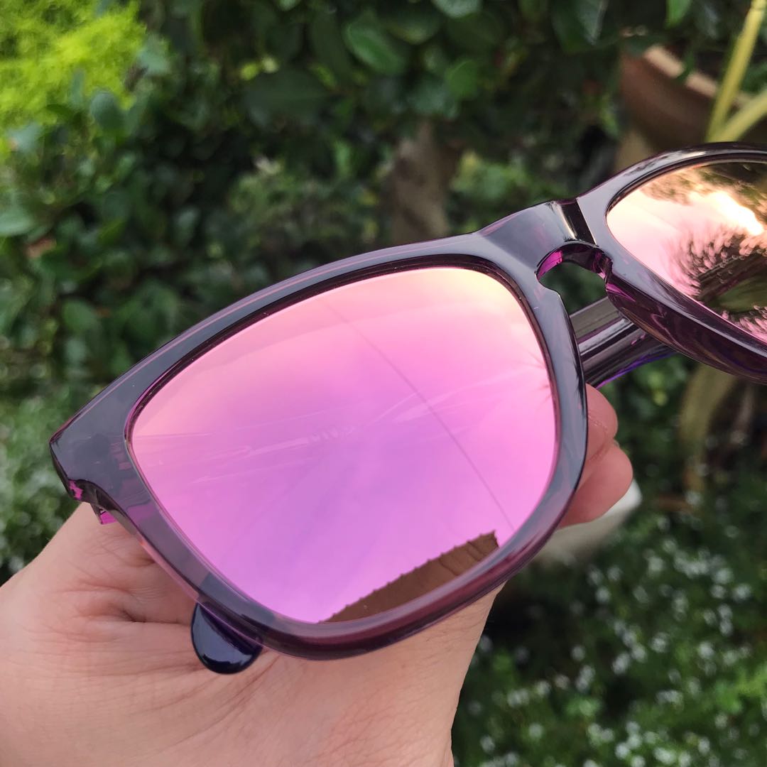 Oakley Frogskins Pink Pink iridium Luxury Accessories on Carousell