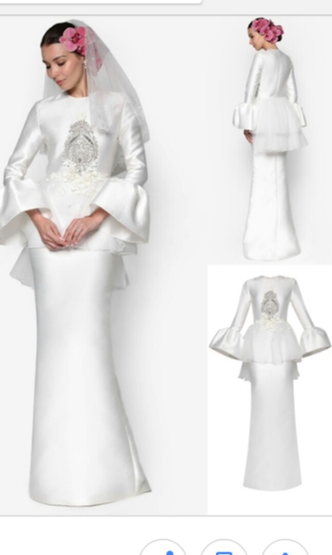 FINAL PRICE Rizalman Bridalwear for ZALORA Camellias Puff Dress Women s Fashion Dresses Sets Evening Dresses Gowns on Carousell