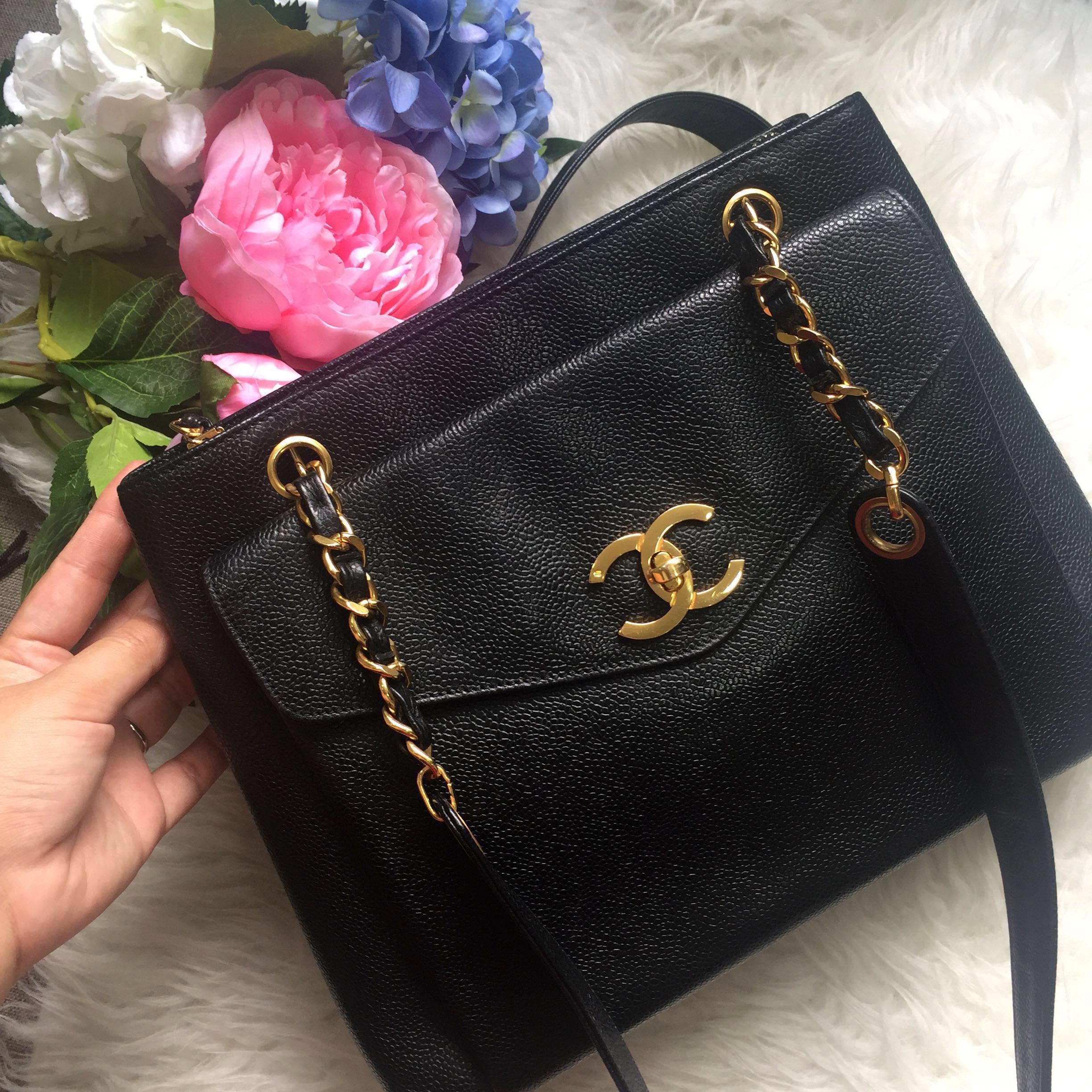 Sold Rare And Gorgeous Piece Chanel Vintage Tote Bag In