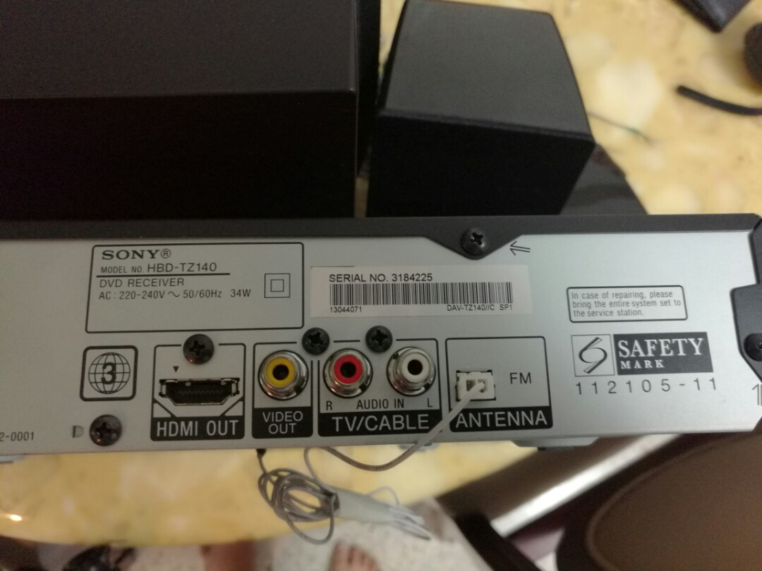 Sony Home Dvd Sound System HBD TZ140, TV & Home Appliances, TV