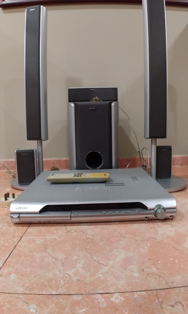 sony speaker system rated impedance