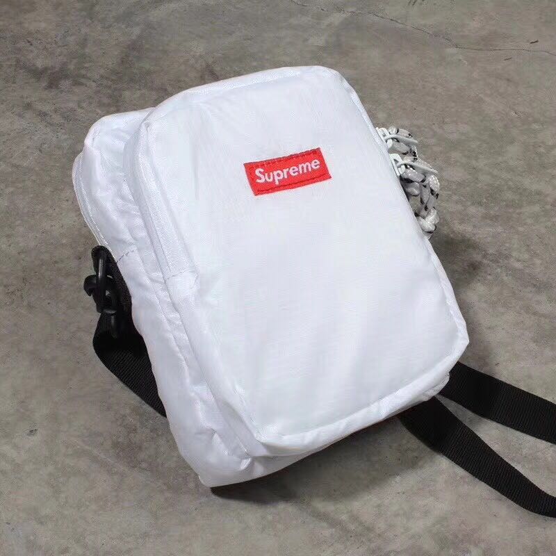 supreme shoulder bag white