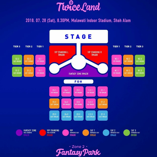 Twiceland Zone 2 Fantasy Park Twice Concert In Malaysia K Wave On Carousell