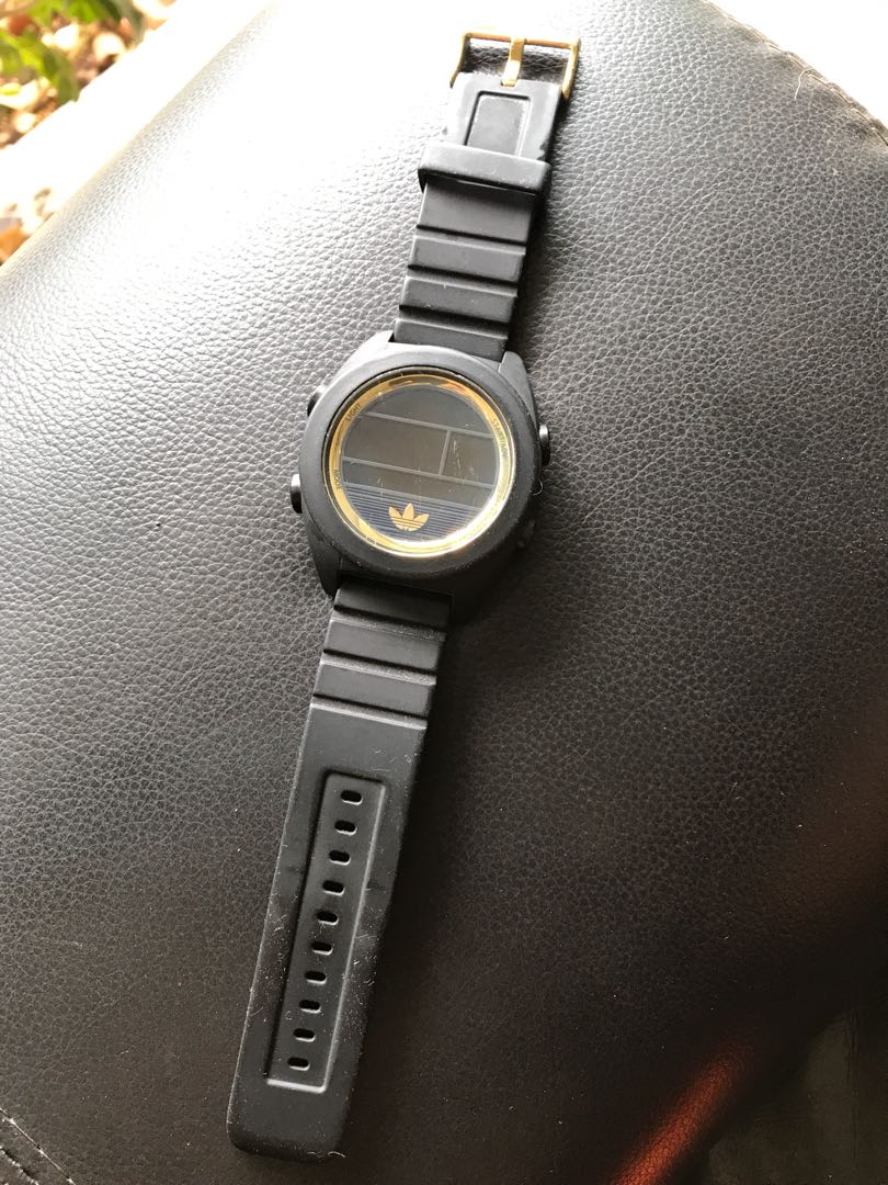 ADIDAS Black Gold sports watch