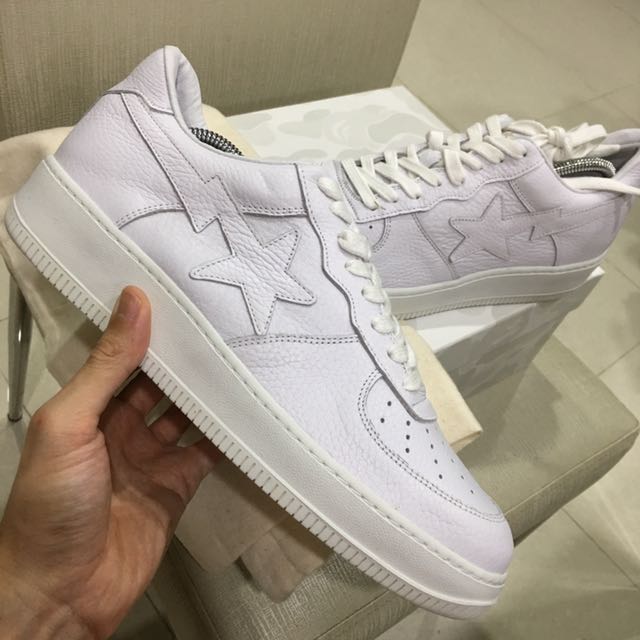 Authentic Kith Ronnie Fieg x Bathing Ape Bapesta White