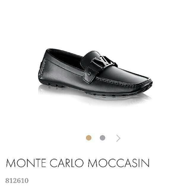 Louis Vuitton * Monte Carlo Moccasin Ardoise Shoes