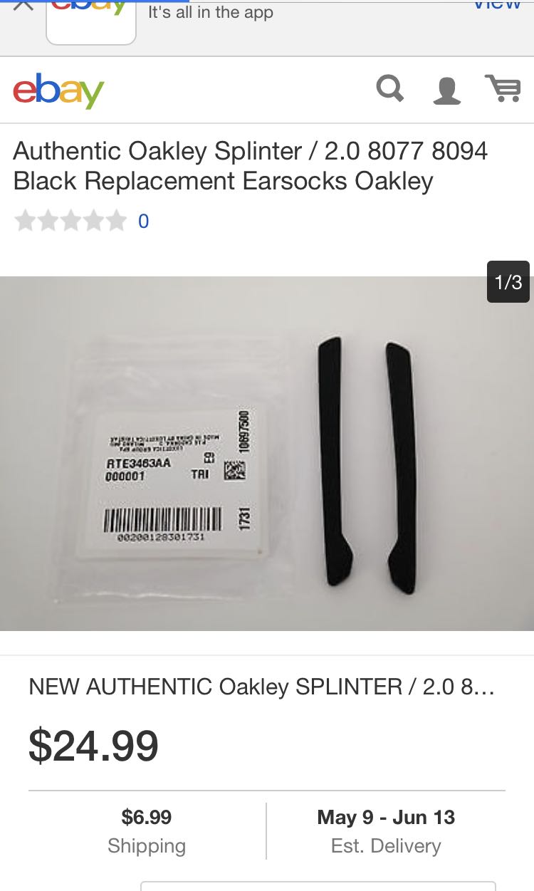 oakley splinter earsocks