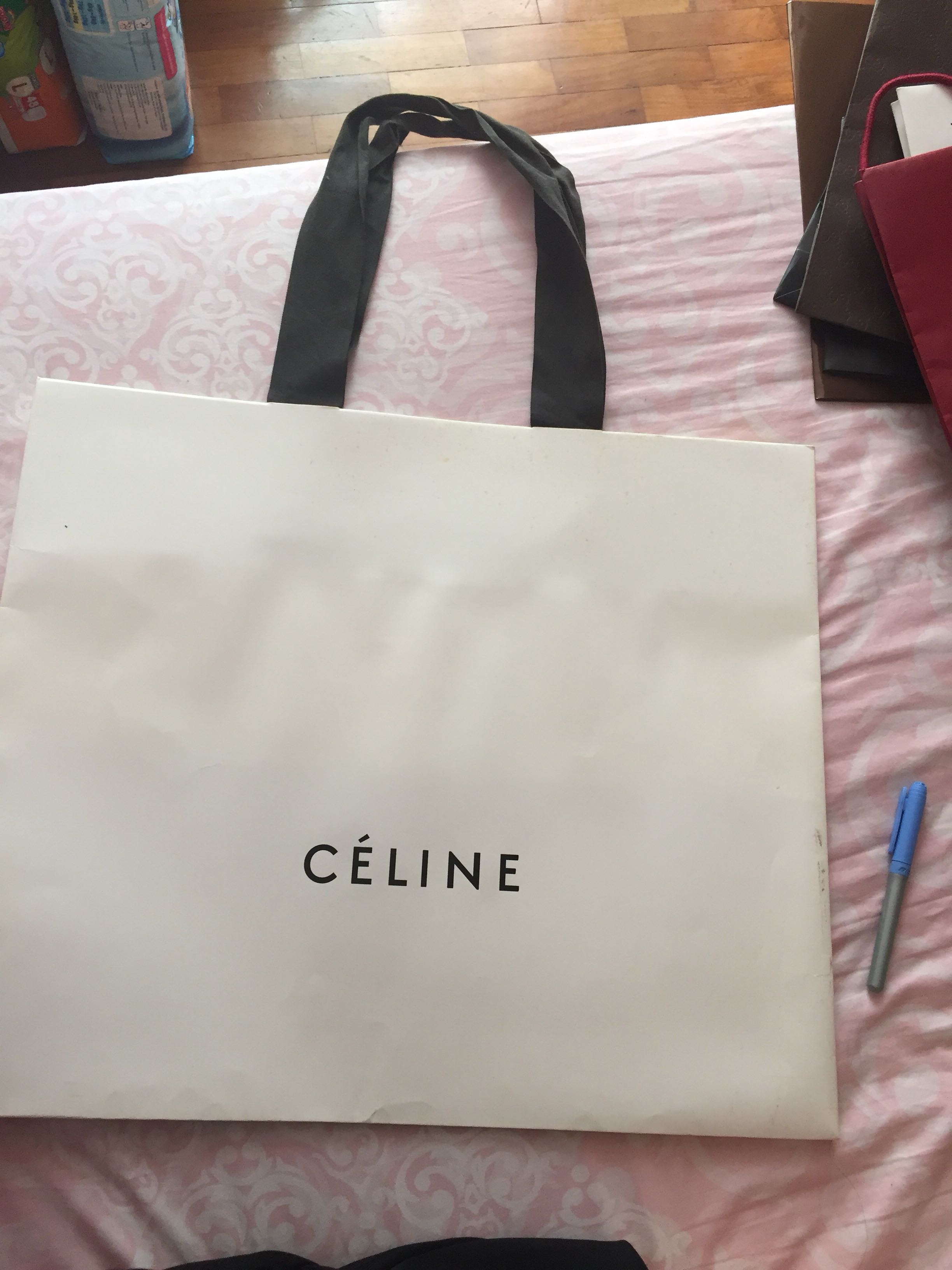 celine paper bag