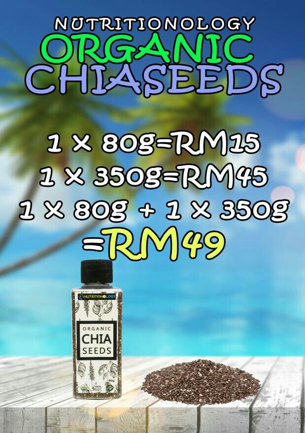 Organic Chia Seed Bottle 350g Health Beauty Perfumes Nail Care Others On Carousell