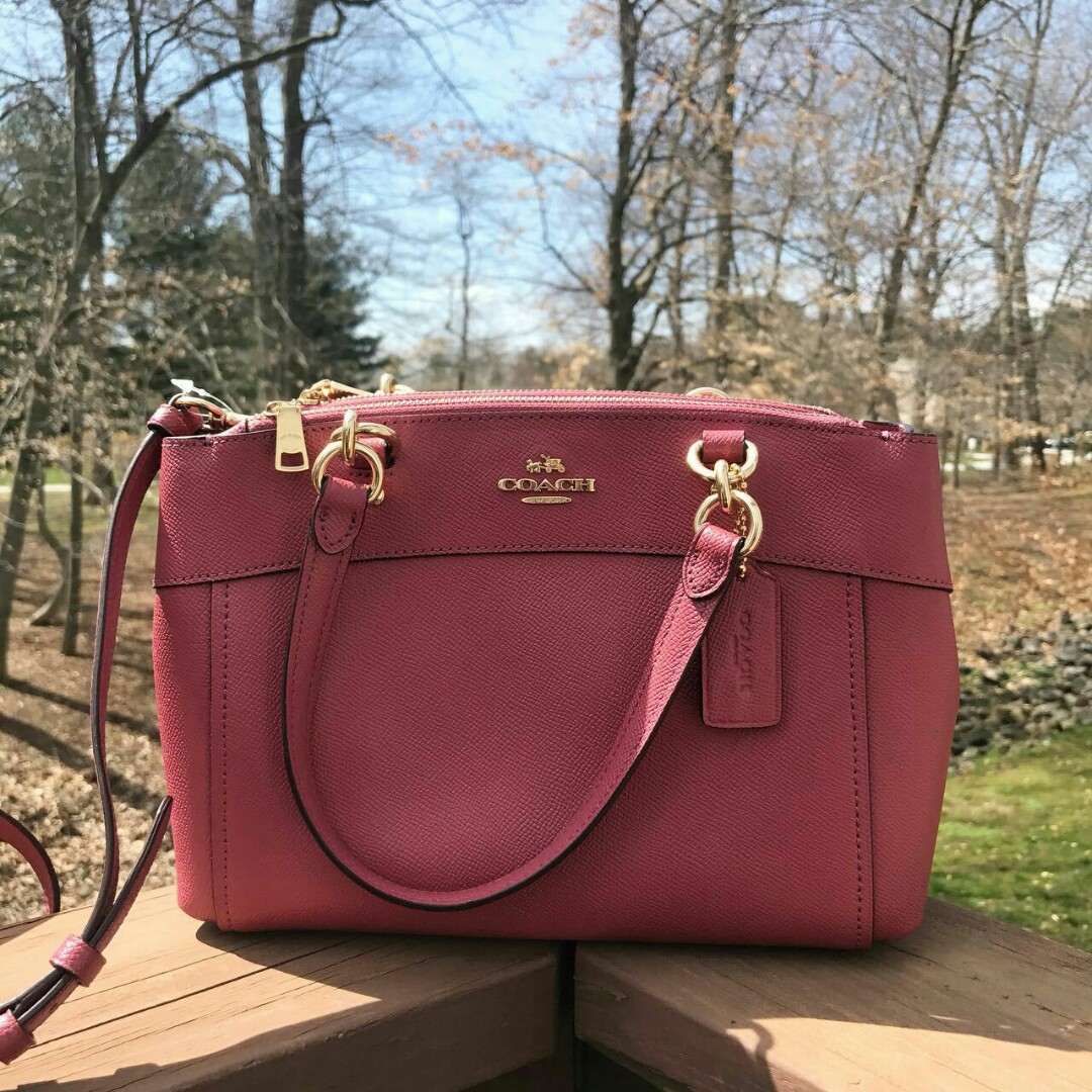 Coach Mini Brooke Carryall in Rouge, Luxury, Bags & Wallets on Carousell