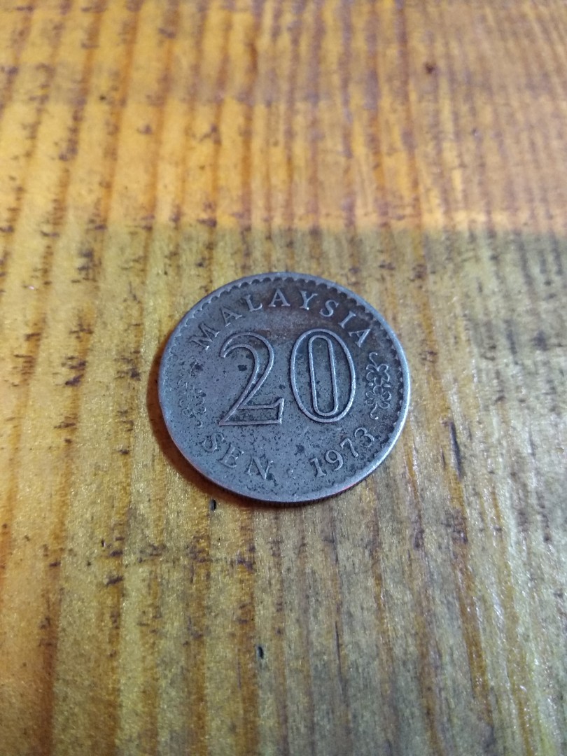 Duit Syiling Lama 20 Sen 1973 Antiques Currency On Carousell