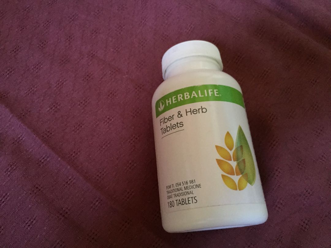 Fiber Herb Tablet Herbalife Kesehatan Kecantikan Kulit Sabun Tubuh Di Carousell