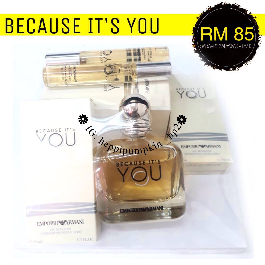 emporio armani because it's you review