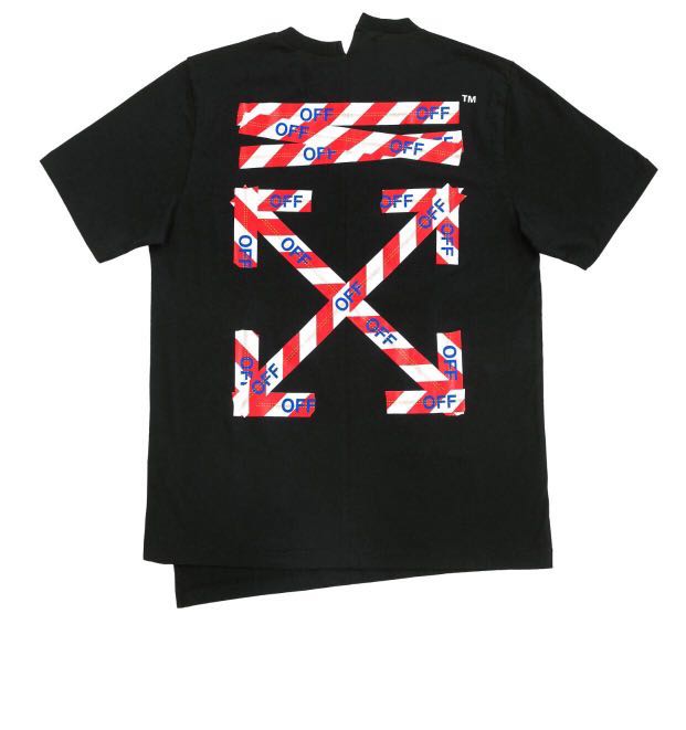 Off white best sale barricade tape tee