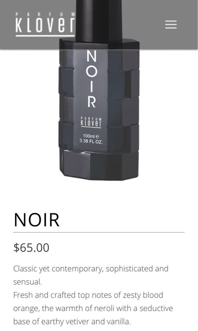 noir parfum klover 100ml price