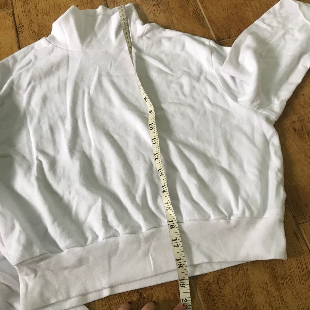 NWOT Brandy Melville white turtleneck cropped sweater top Women s