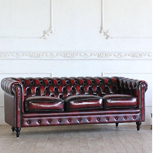 Oxblood Split Red Chesterfield Leather Sofa Furniture Oxblood Split Red Chesterfield Leather Sofa Furniture Sofas On Carou