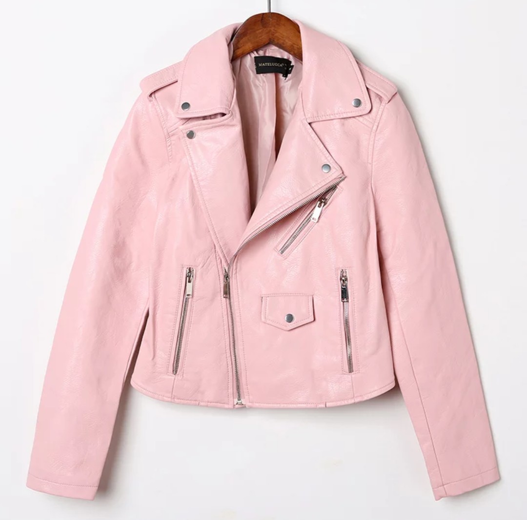 Women's Faux Leather Jacket Zara Inspired –