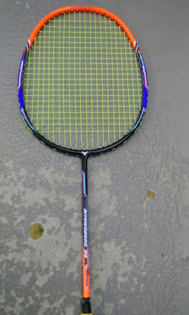 Racket victor arrowspeed 88, Sports Equipment, Sports  Games, Racket   Ball Sports on Carousell