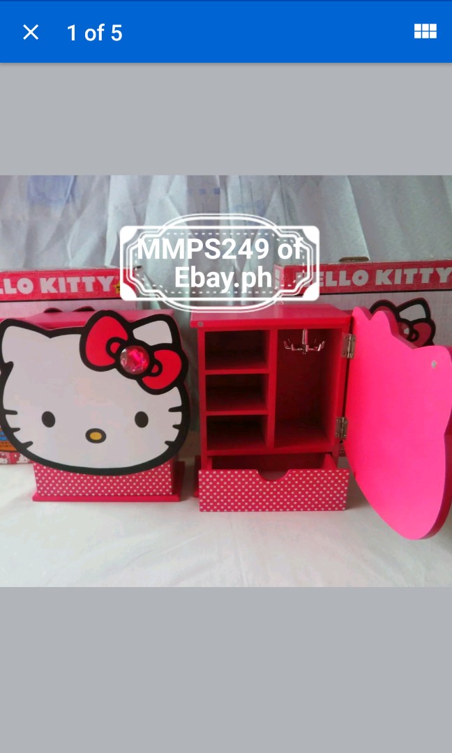 Sanrio Hello Kitty Wood Jewelry Armoire Box Babies Kids Others