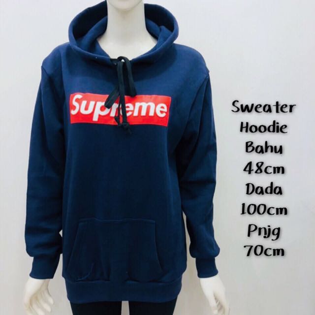 supreme big logo hoodie