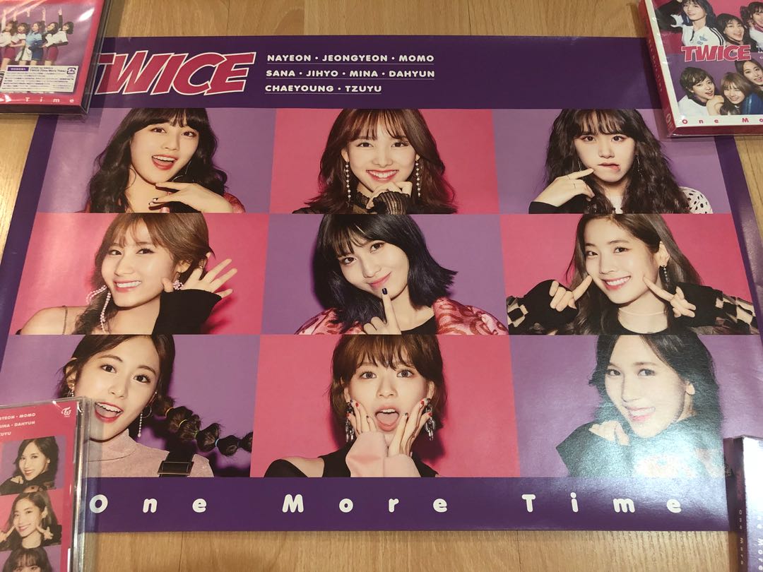 Twice One More Time Cdjapan Official Poster Entertainment K Wave