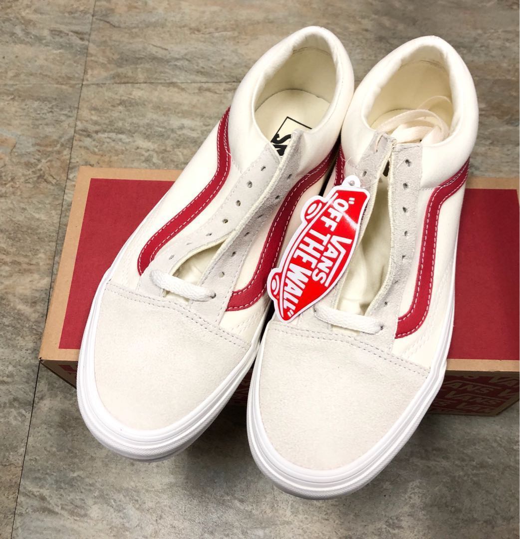 vans old skool white red gd vans old skool white red gd
