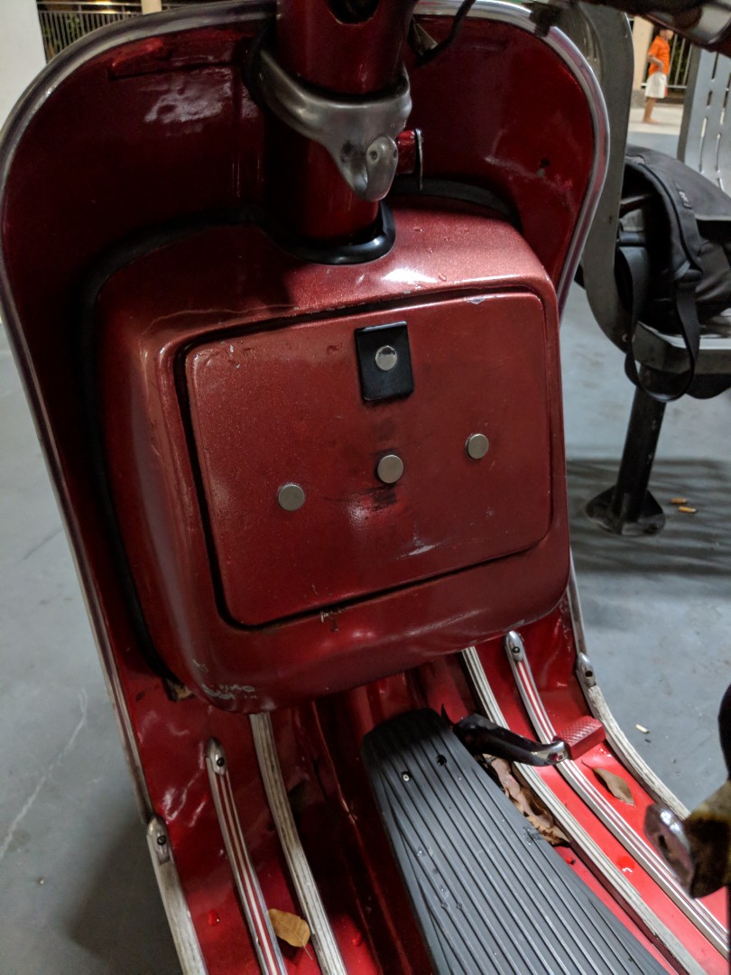 Vespa glove box, Motorcycles, Motorcycle Accessories on Carousell