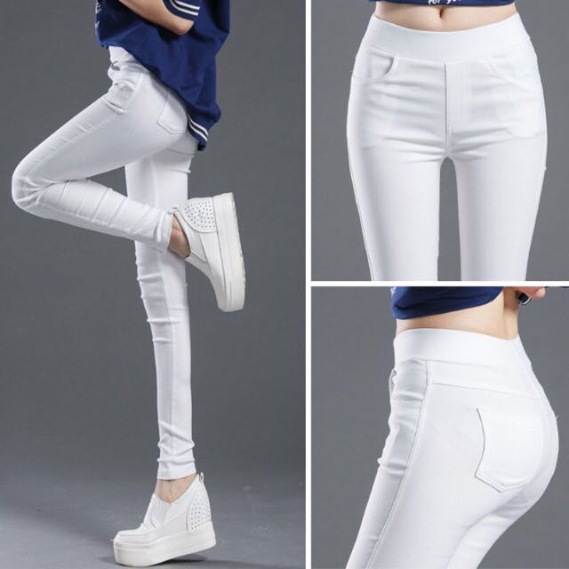 white jeggings, Women's Fashion 