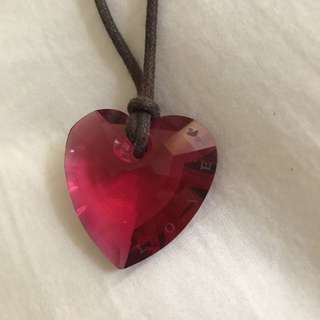PRICE DROP Swarovski Red Heart Crystal necklace