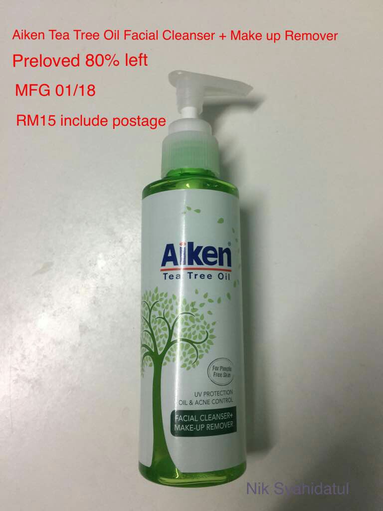 Aiken Tea Tree Oil Facial Cleanser Make Up Remover Health Beauty Skin Bath Body On Carousell