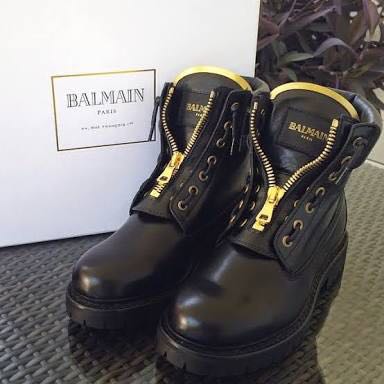 Balmain leather boots shop