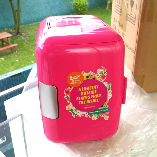 Brand New With Box Pink Mini Fridge Furniture Others On Carousell