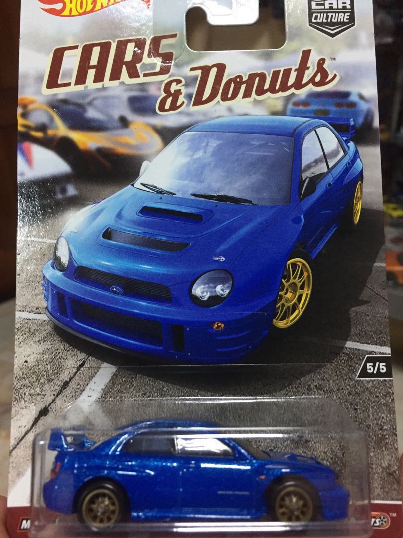 hot wheels cars and donuts subaru