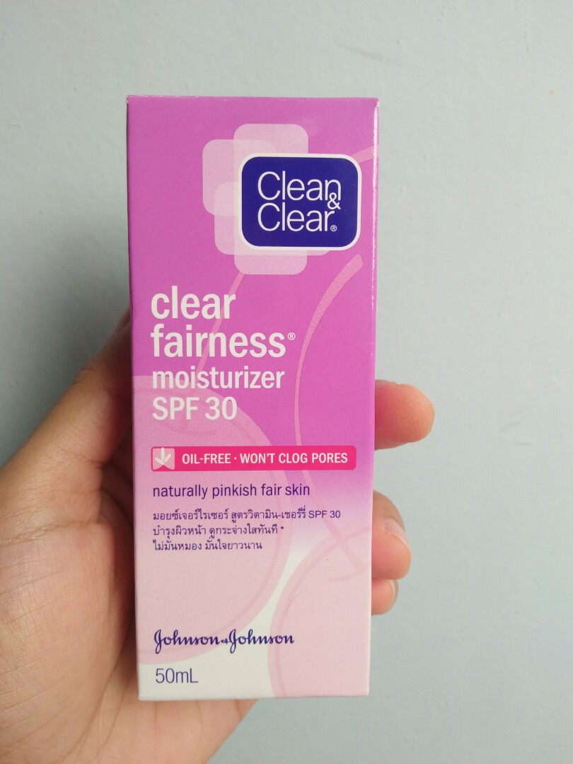 clean and clear moisturizer