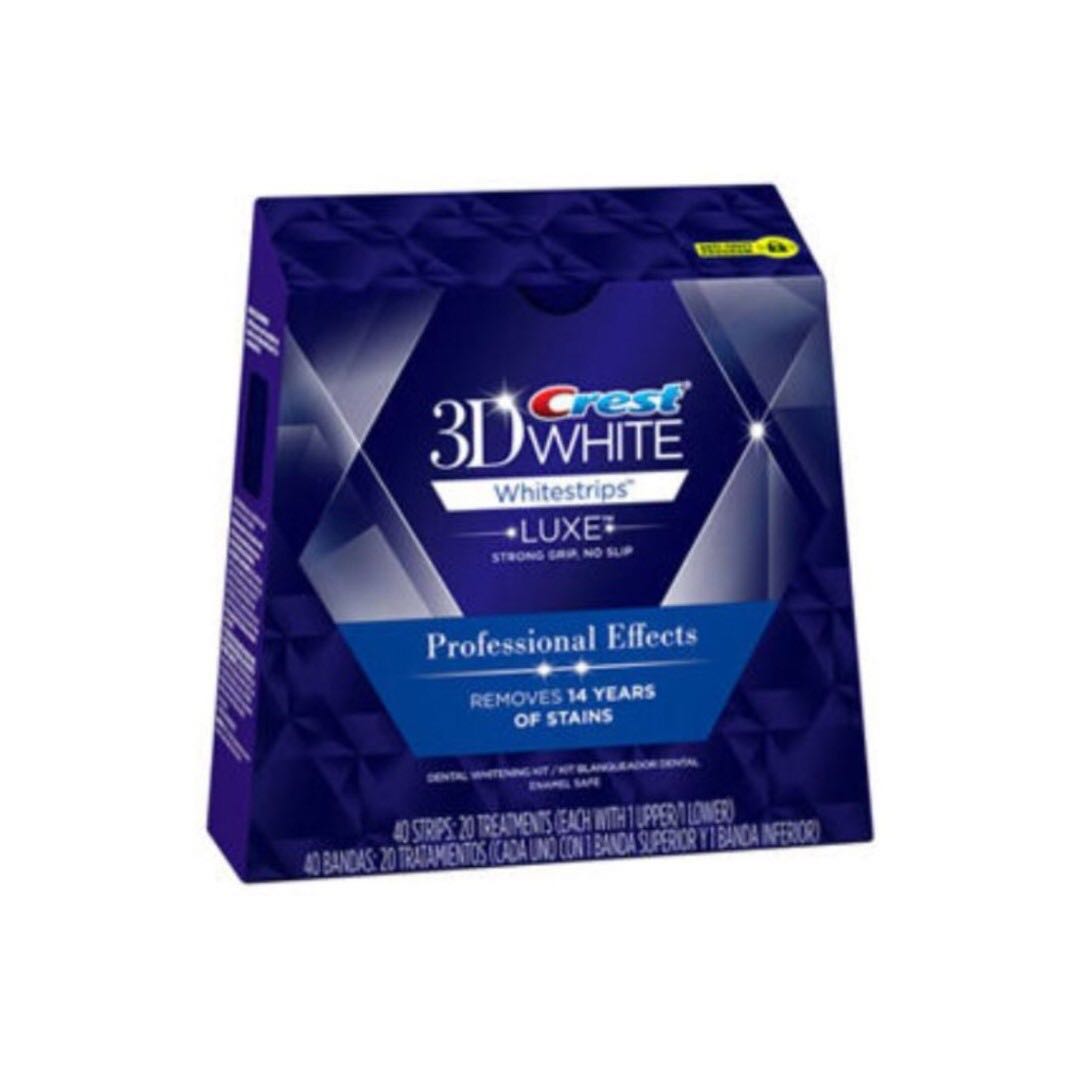 Crest 3D White Luxe Professional Effects Whitestrips, 健康及營養食用品, 醫療用品和工具 Carousell