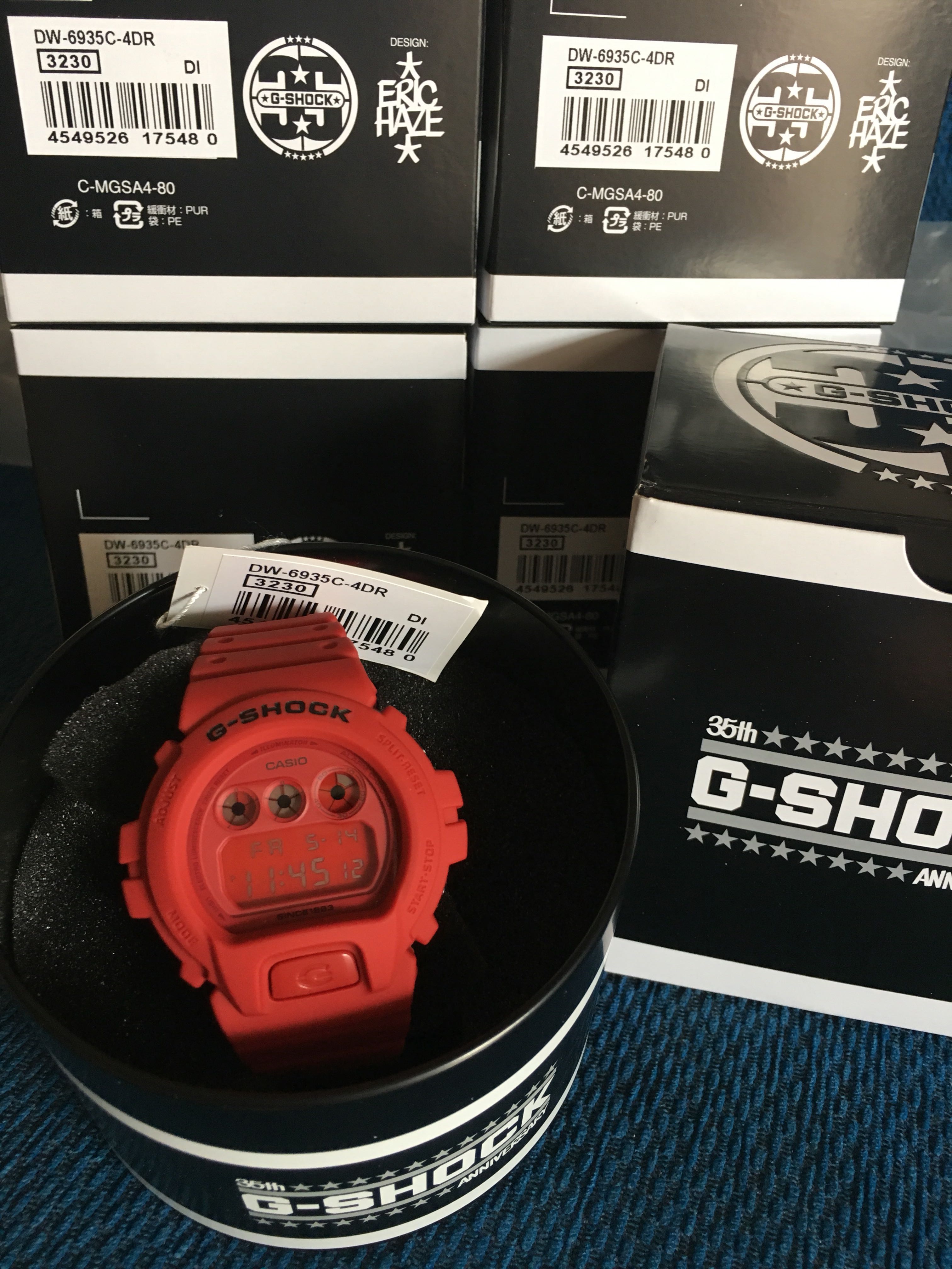 g shock original red