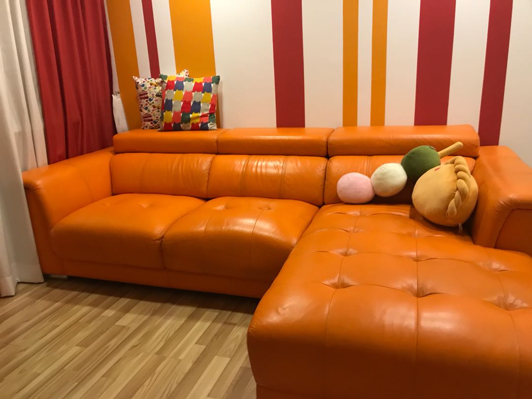 Light Brown Leather Couch Photo Wodzislaw Decor