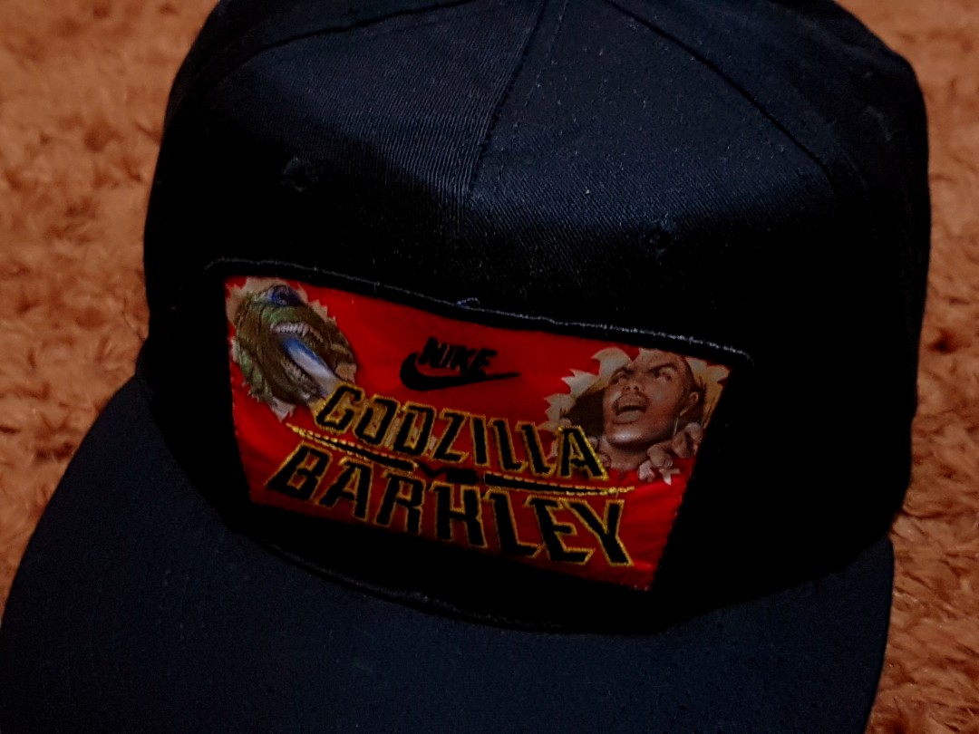 KOLEKTOR ITEM: 1992 NIKE GODZILLA VS BARKLEY CAP VINTAGE SNAPBACK 