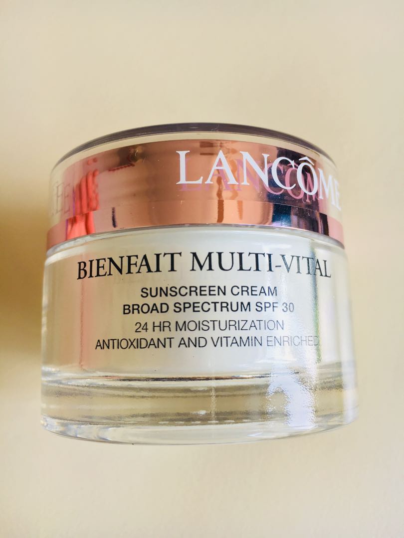 lancome bienfait multi vital sunscreen cream broad spectrum spf 30