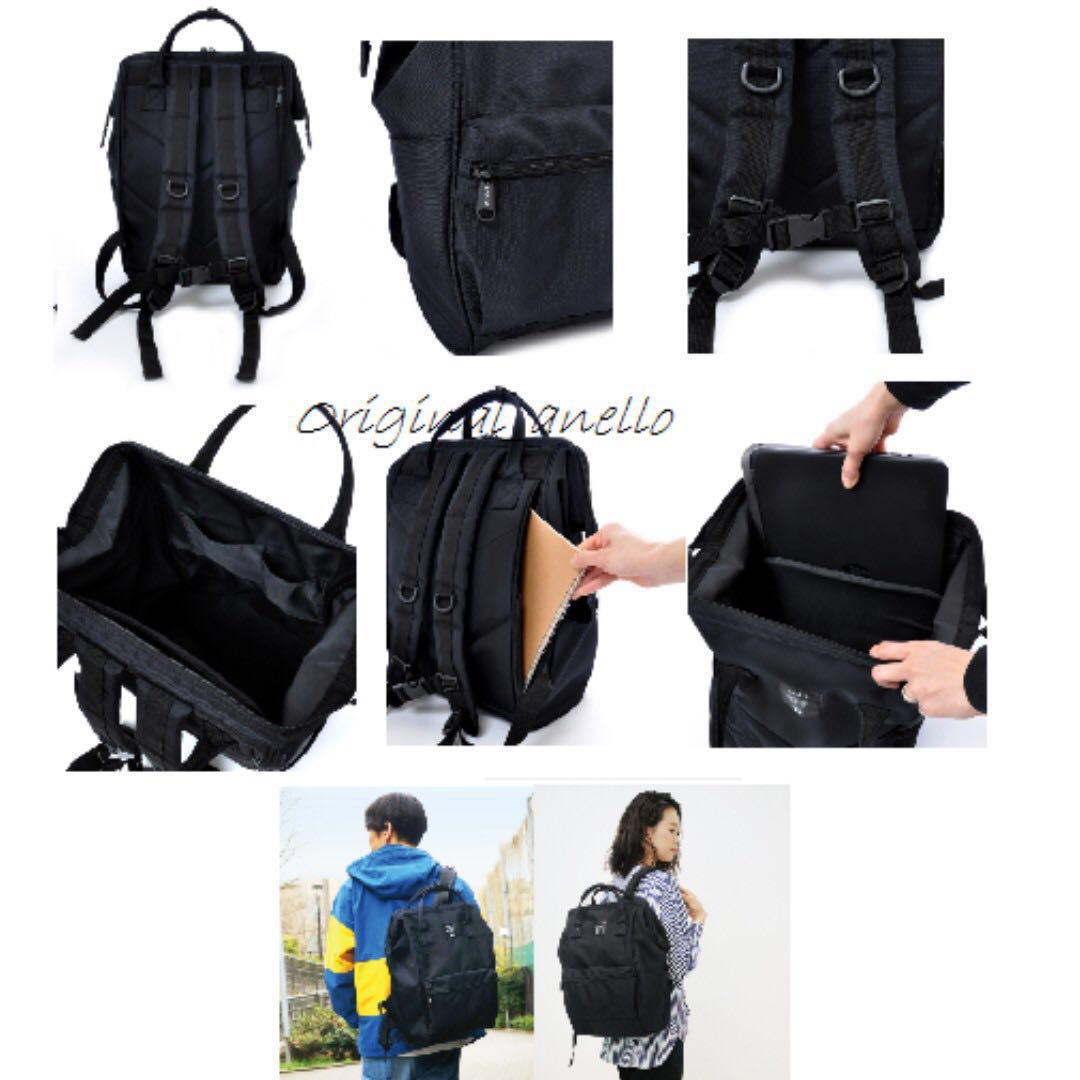 MOVING OUT SALES Model EC B001. Authentic Anello Limited Edition Black Rucksack Luxury Bags Wallets on Carousell