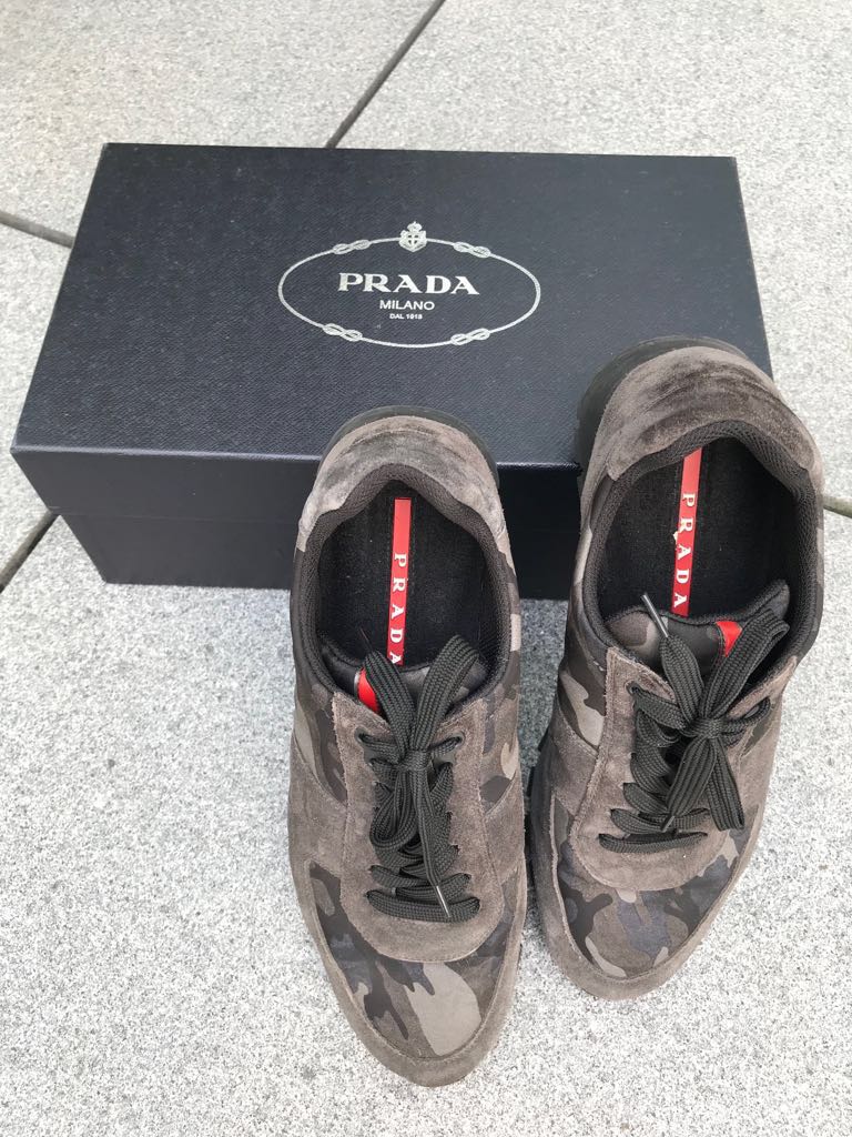 Prada Camo shoes, Men's Fashion 