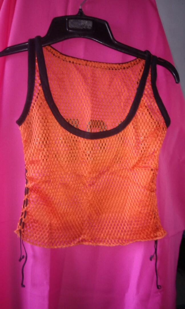 See thru top/bikini top cover up (Category: Others Tops) located in Cavite. Submitted by elmzcloset (Listing ID 165458707, Image 1). Description: This is pre loved. Malinis, walang punit, walang gasgas walang mantsa no discoloration. maayos na maayos. Malinis..